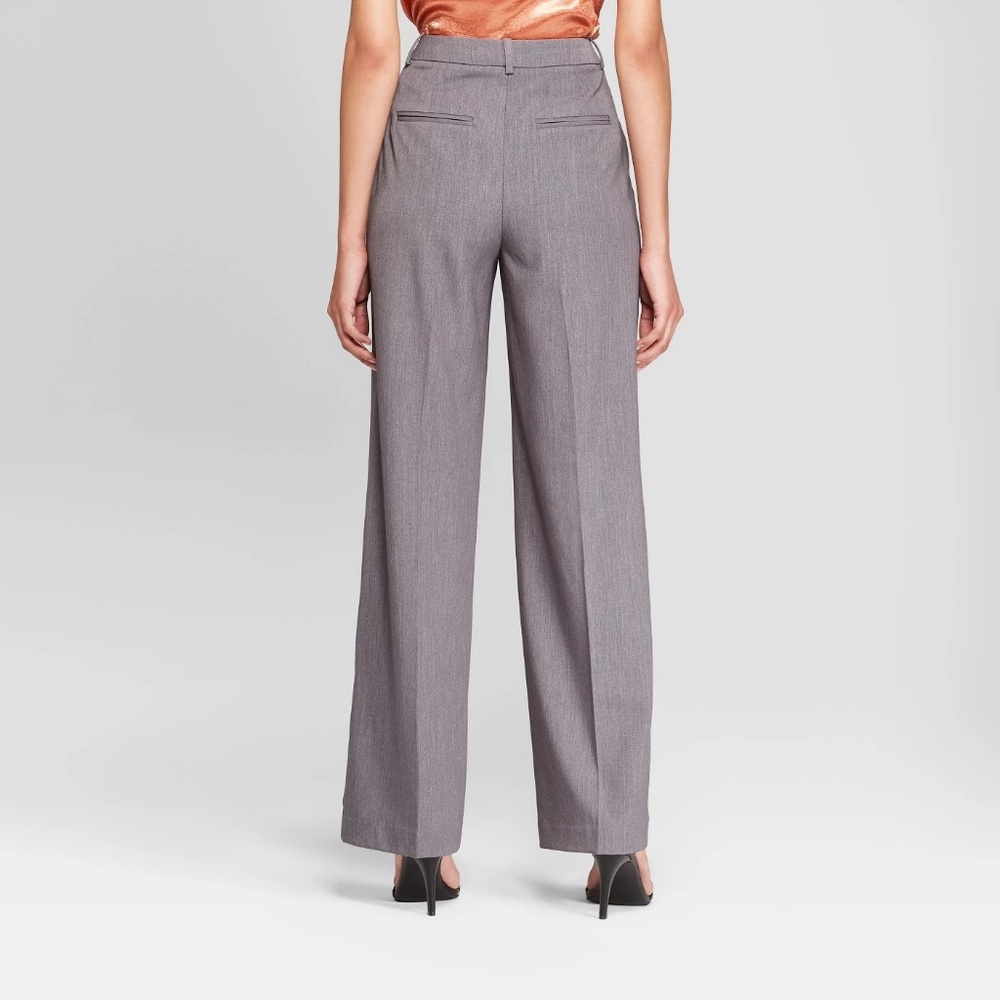 Womens Wide Leg High Rise Relaxed Dress Pants - Picture 2 of 3